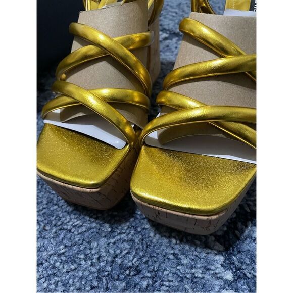 Nine West Corke Ankle Strap Platform Sandal Women’s 8.5 With Box New - Picture 2 of 8